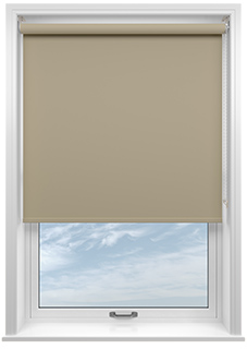 Trinity (Blackout), Stone - Motorised Roller Blind